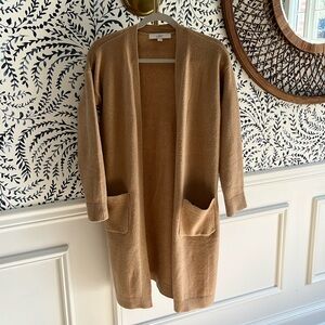 LOGT Women’s Size Small Camel Open Cardigan